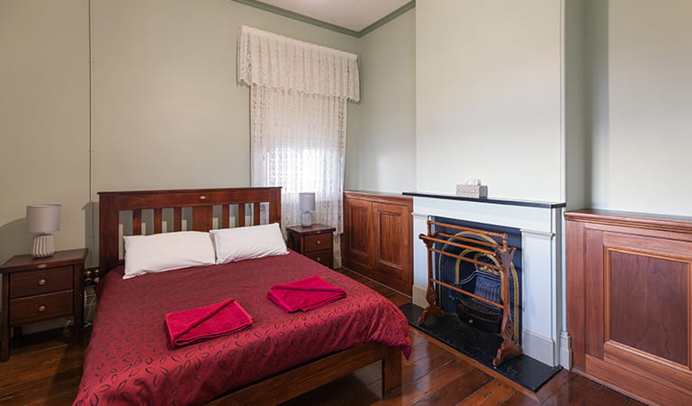 A bedroom in Montague Island Assistant Lighthouse Cottage. Photo: Daniel Tran/OEH