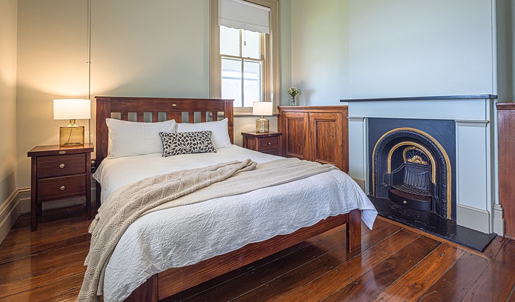 A bedroom in Montague Island Assistant Lighthouse Keeper's Cottage. Photo &copy; David Rogers/DPE