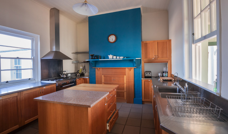 Kitchen at Montague Island Head Lighthouse Keepers Cottage. Photo: Daniel Tran/OEH
