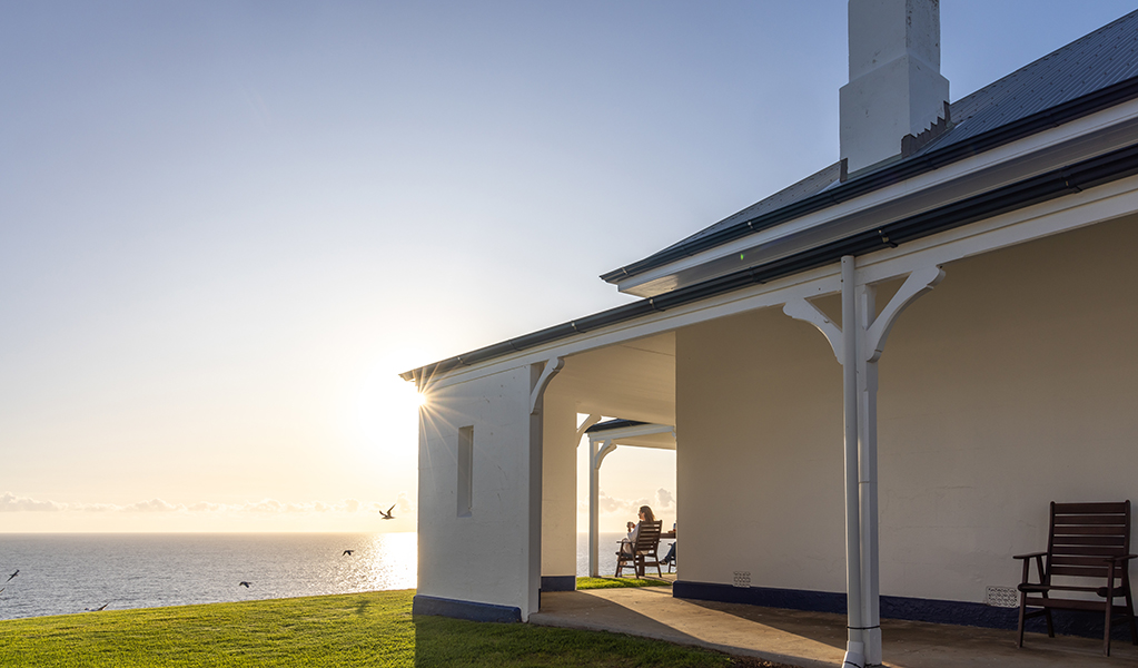 Exterior view of Montague Island Head Lighthouse Keeper's Cottage. Photo &copy; David Rogers/DPE