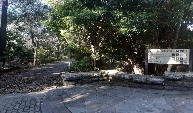 Track to Fitzroy Falls riverside picnic huts, Morton National Park. Photo: Sally Flew &copy; DPIE