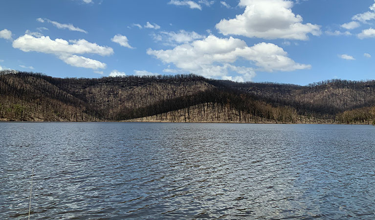 The Kangaroo River arm of Lake Yarrunga. Photo credit: Audrey Kutzner <HTML>&copy; DPIE