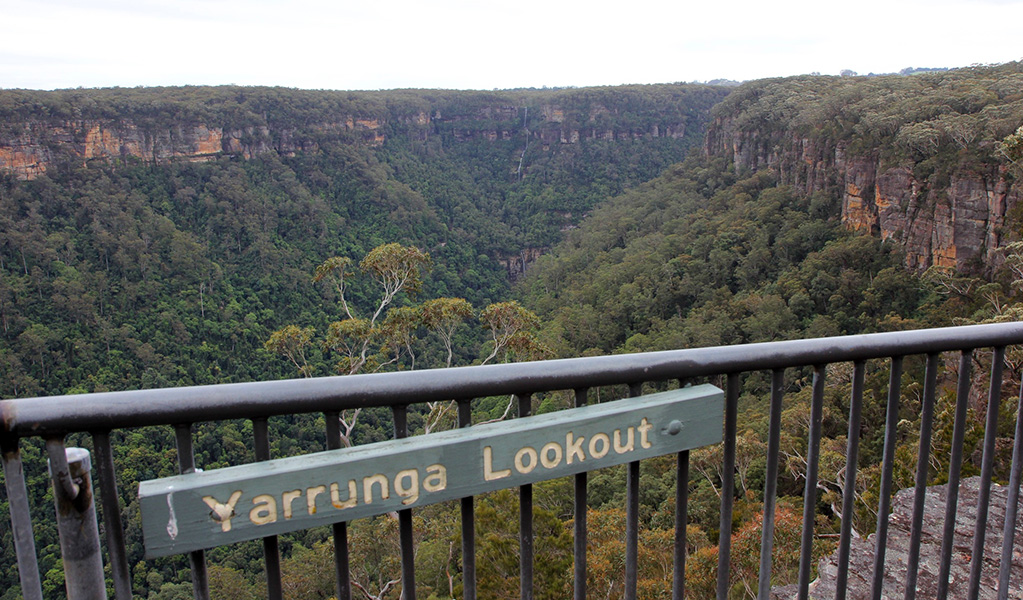 Yarrunga lookout in Morton National Park. Photo credit: Geoffrey Saunders &copy; DPIE