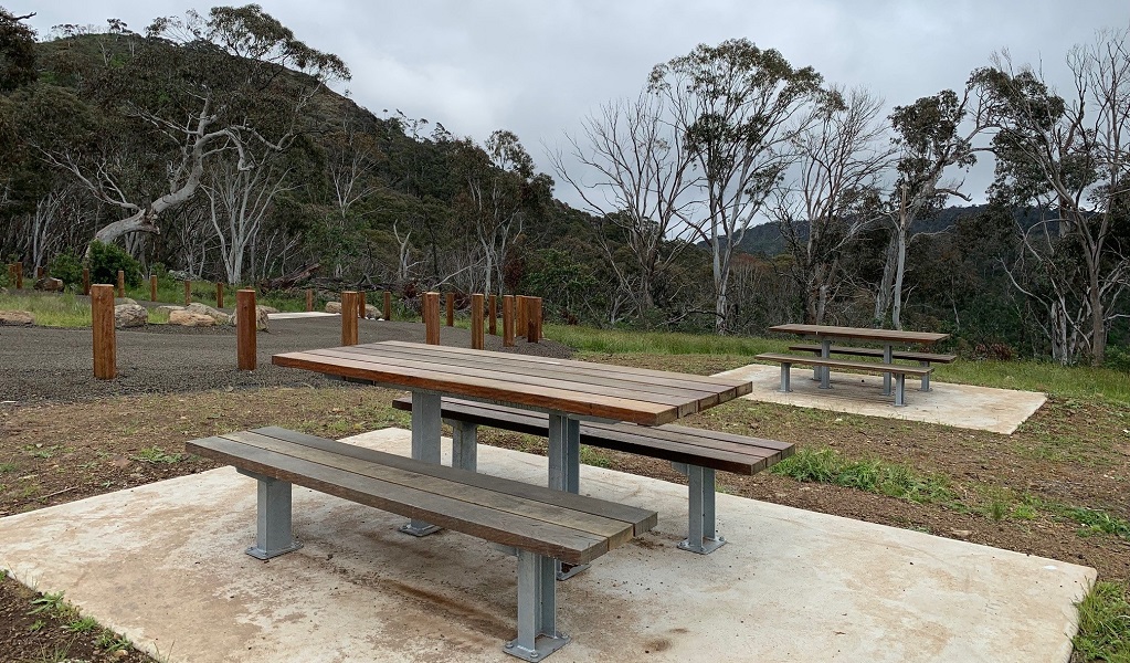 Towac picnic area, with view of Mount Towac, Mount Canobolas State Conservation Area. Photo: Kristian Laskowski &copy; DPE