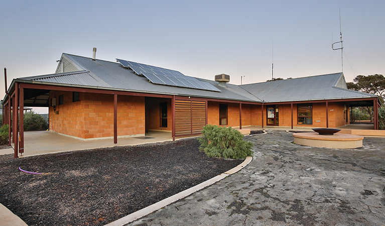 External view of Mungo Visitor Centre in Mungo National Park. Photo: Corey Brown &copy; OEH and Vision House Photography