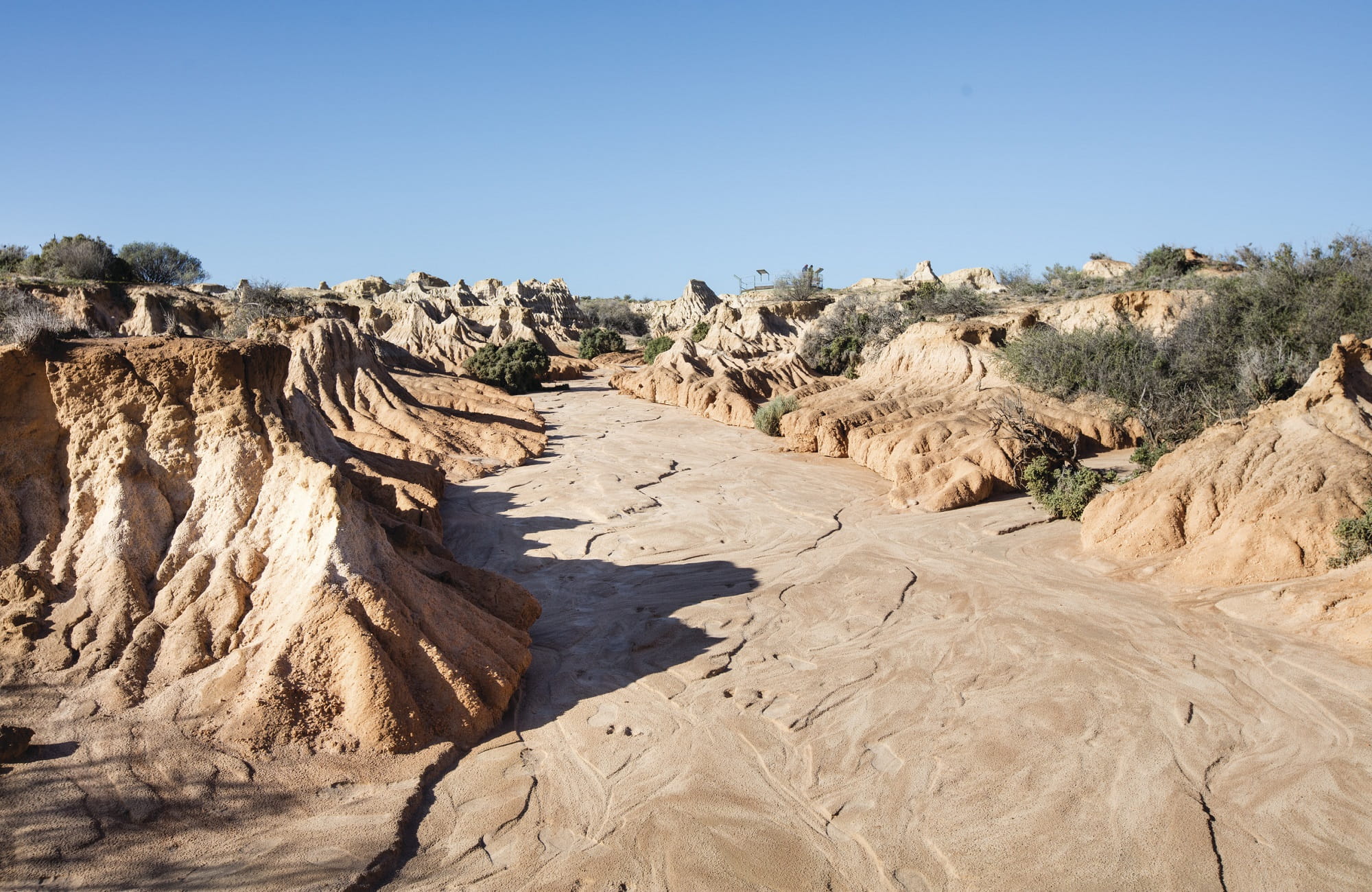 Sand and silt formations at Walls of China, Mungo National Park. Photo: Vision House Photography/OEH