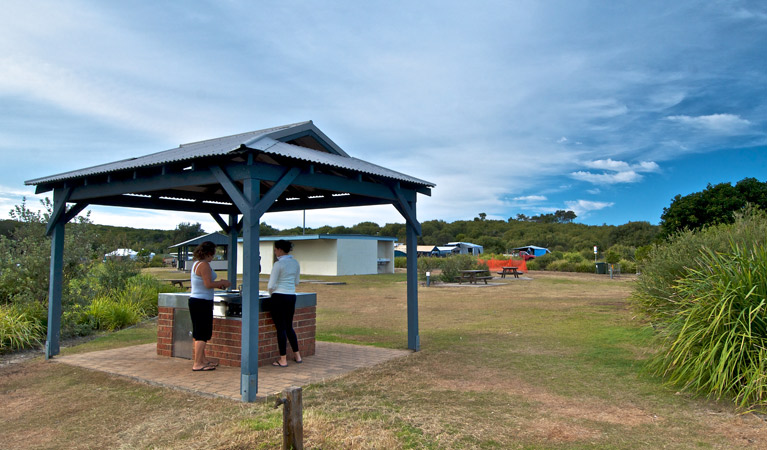 Freemans campground barbecue area. Photo: John Spencer/DPIE