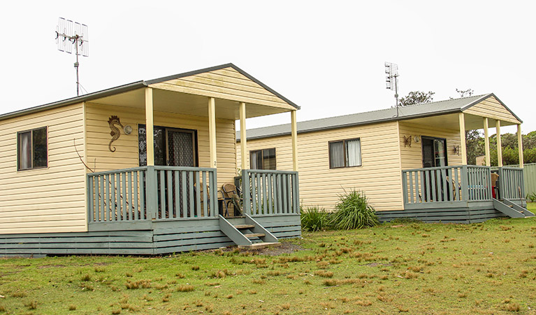 Pretty Beach cabins, Murramarang National Park. Photo: John Yurasek &copy; OEH