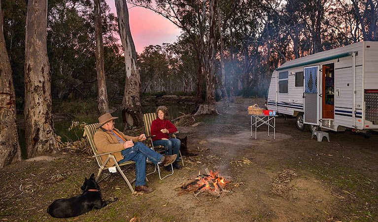 Edward River Bridge campground, Murray Valley National Park. Photo: Gavin Hansford