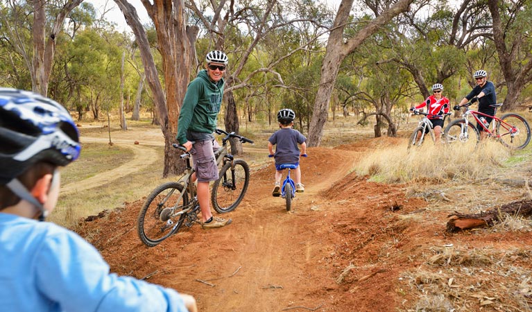 Five Mile mountain bike trail, Murray Valley National Park. Photo: Gavin Hansford