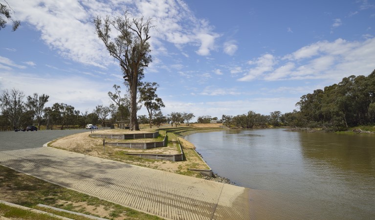 The boat ramp at Five Mile picnic area in Murray Valley Regional Park. Photo: Gavin Hansford &copy; DPIE