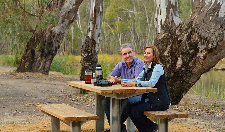 Swifts Creek campground, Murray Valley National Park. Photo: Gavin Hansford