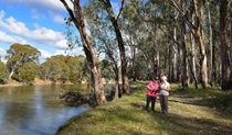 Visitors beside the river in Murrumbidgee Valley National Park. Credit: Gavin Hansford &copy; DPE 