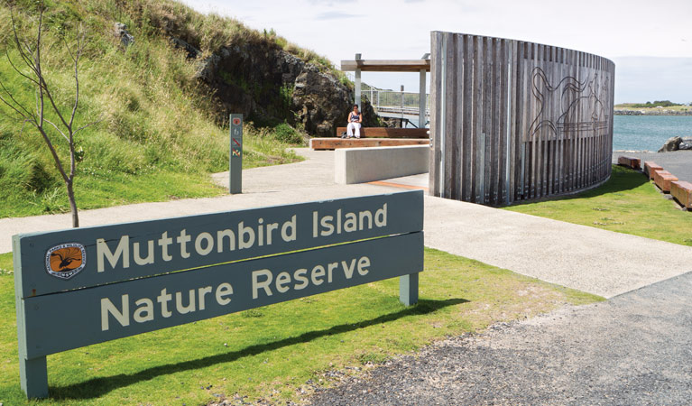 Outdoor learning space, Muttonbird Island Nature Reserve. Photo © Rob Cleary