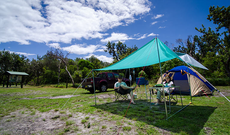 Banksia Green campground, Myall Lakes National Park. Photo: John Spencer/NSW Government