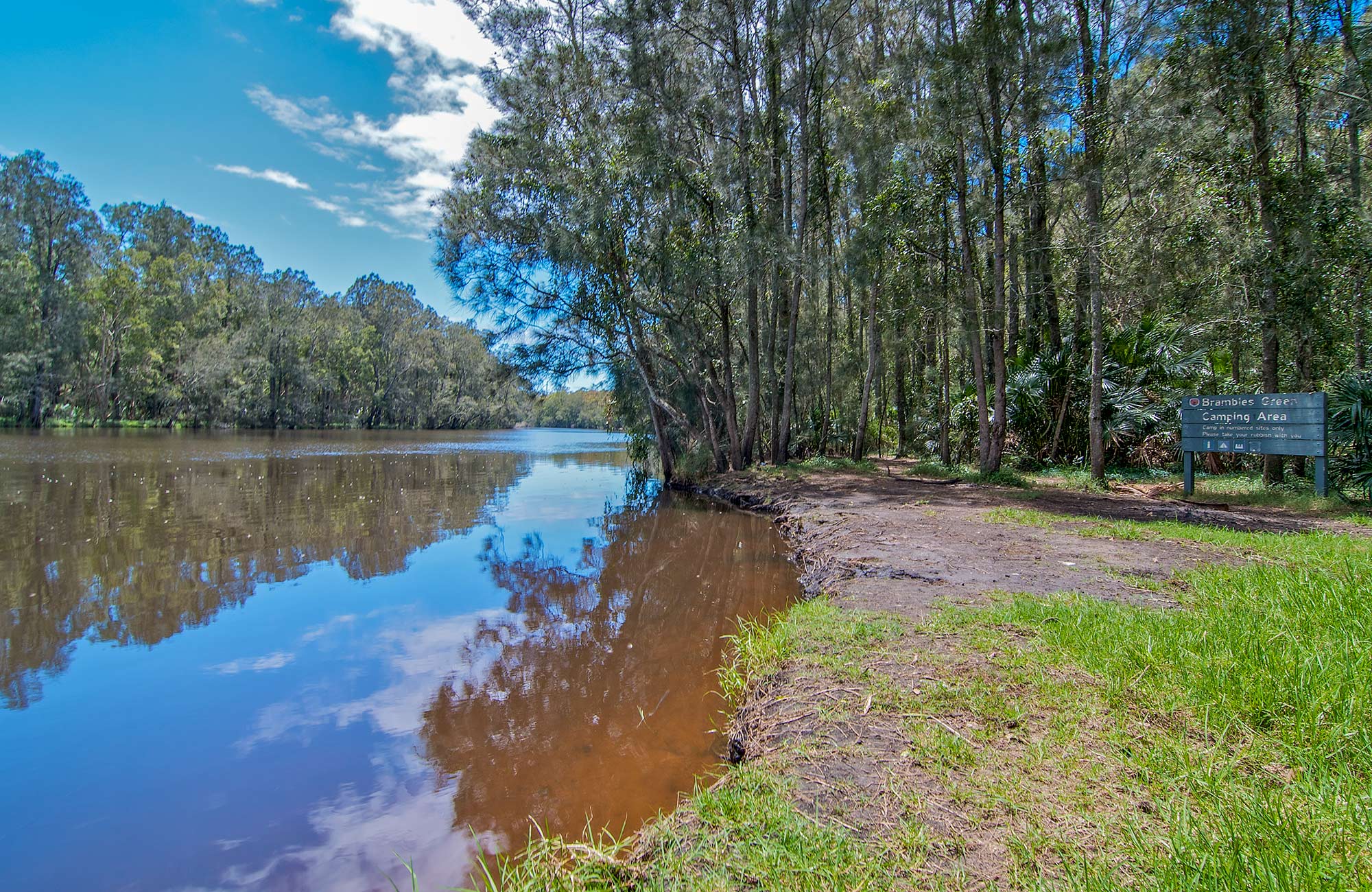 Brambles Green Campground, Myall Lakes National Park. Photo: John Spencer/DPIE