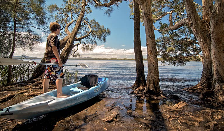 Dees Corner campground, Myall Lakes National Park. Photo: John Spencer/NSW Government