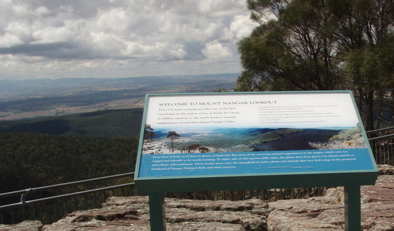 Mount Nangar lookout, Nangar National Park. Photo: K Edwards/NSW Government