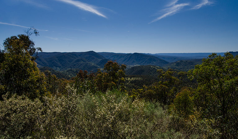 Lookout over the mountains, Nattai National Park. Photo: John Spencer &copy; DPIE