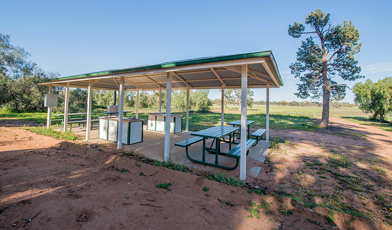 Oolambeyan Homestead picnic area, Oolambeyan National Park. Photo: John Spencer