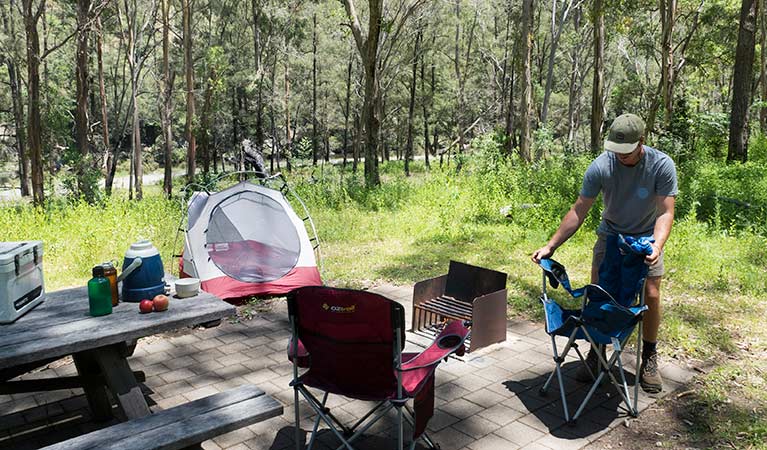 Halls Peak campground in Oxley Wild Rivers National Park. Photo: Leah Pippos &copy; DPIE