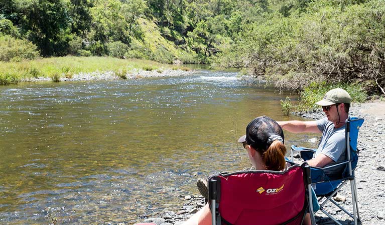 Halls Peak campground in Oxley Wild Rivers National Park. Photo: Leah Pippos &copy; DPIE