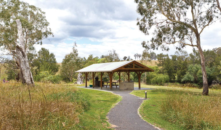 Blue Hole picnic area shelter, Oxley Wild Rivers National Park. Photo: Rob Cleary