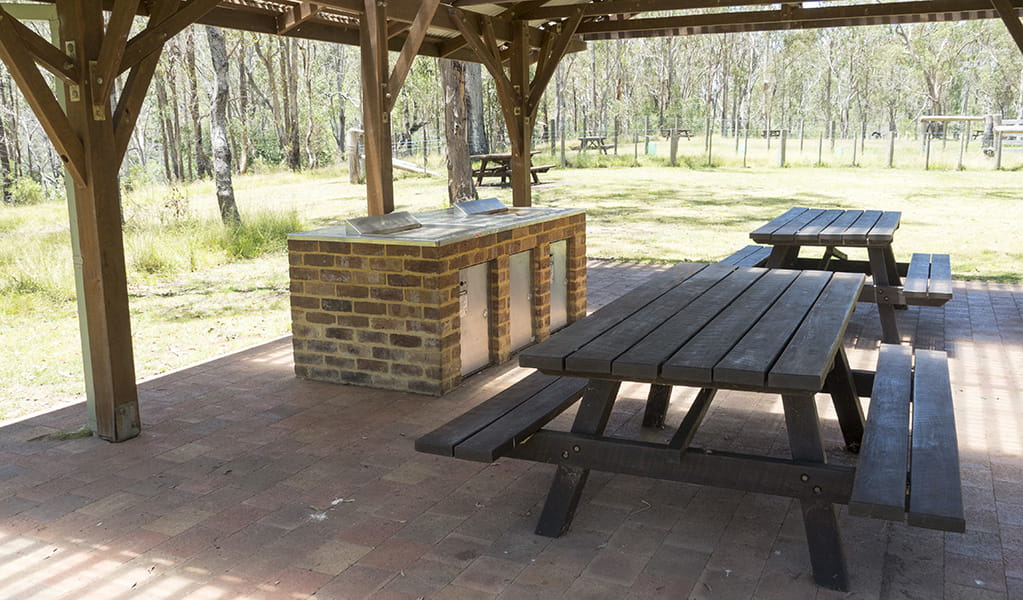 Enjoy a barbecue in the picnic shelter at  Riverside campground and picnic area in Oxley Wild Rivers National Park. Photo: Leah Pippos &copy; Leah Pippos