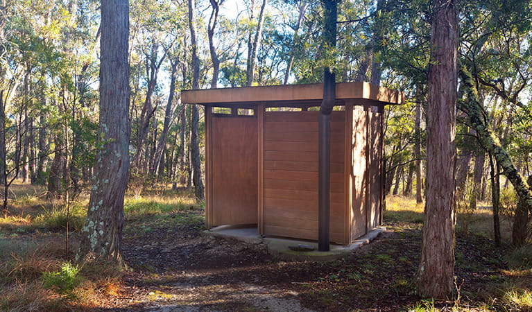 Toilet facilities at Tia Falls campground, Oxley Wild Rivers National Park. Photo: Robert Cleary/DPIE
