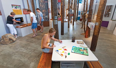 Visiting the Pilliga National Park Discovery Centre. Photo &copy; Rob Cleary