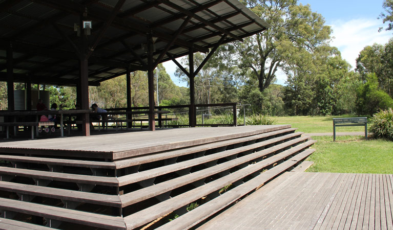 Fibrosa Pavilion steps, Rouse Hill Regional Park. Photo: John Yurasek