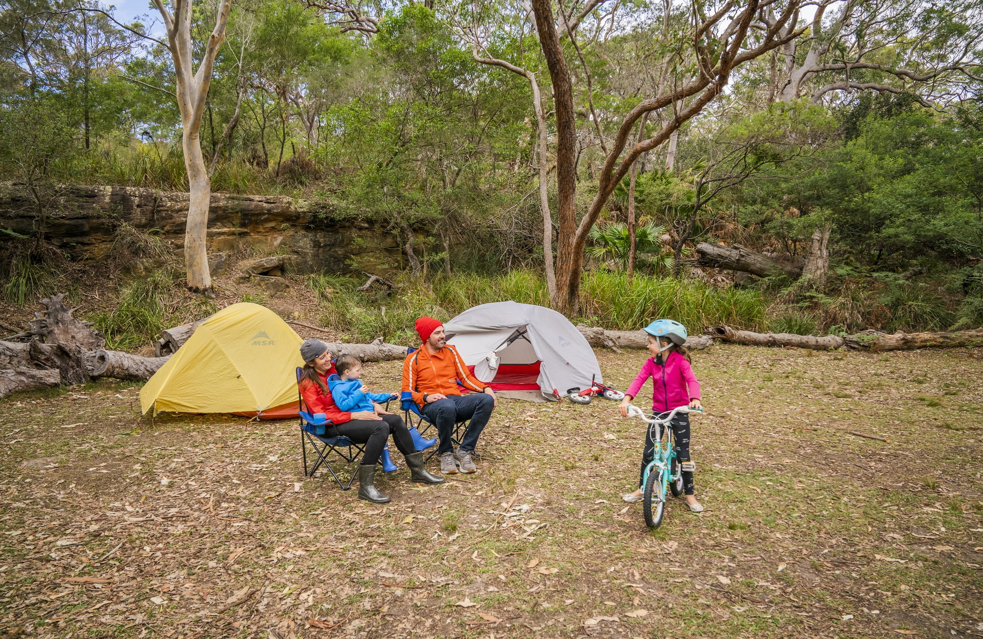Bonnie Vale campground, Royal National Park. Photo: John Spencer/OEH