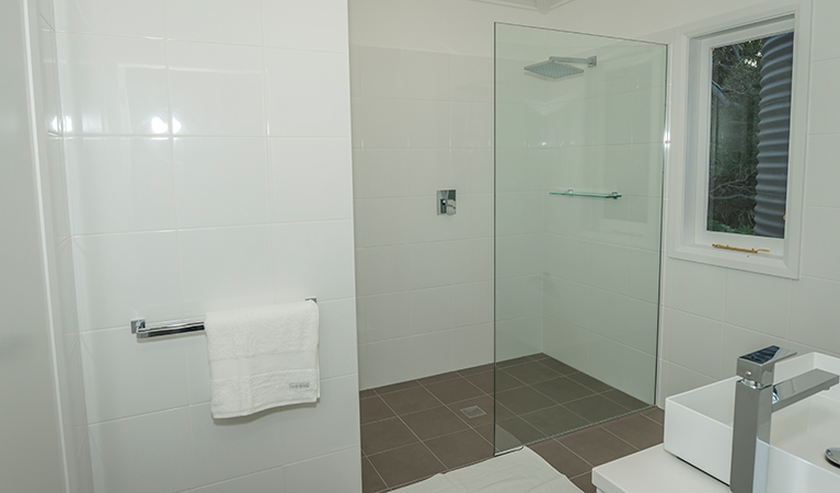 The bathroom in Hilltop Cottage, Royal National Park. Photo: John Spencer &copy; DPIE