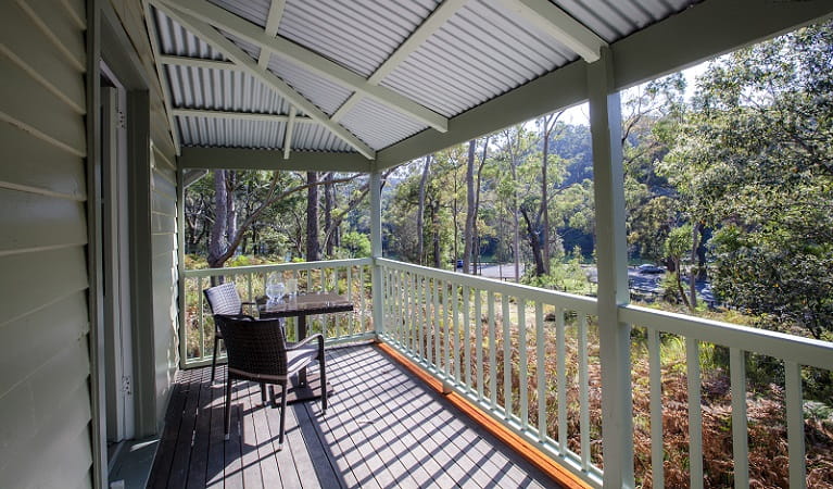 Front deck at Reids Flat Cottage. Photo: Rosie Nicolai OEH