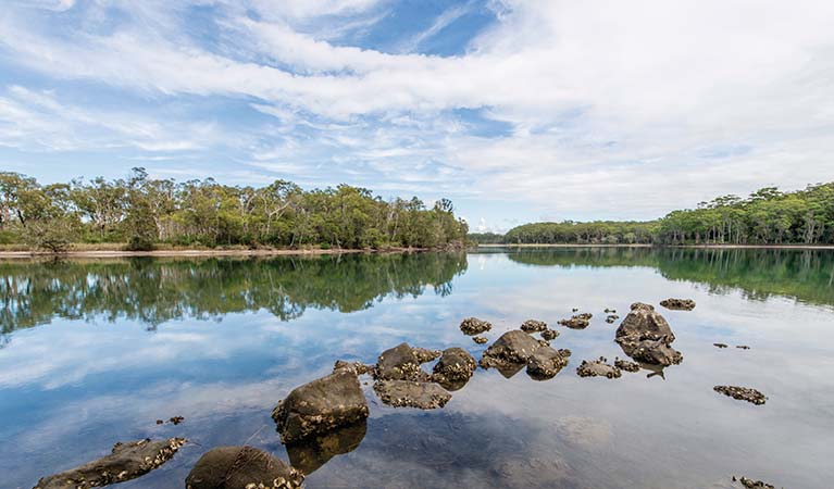 The coastal landscape along Five Islands walking track. John Spencer &copy; OEH