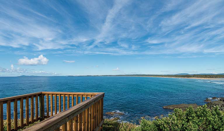 Ocean view from the lookout on Headland walking track. Photo: John Spencer/OEH