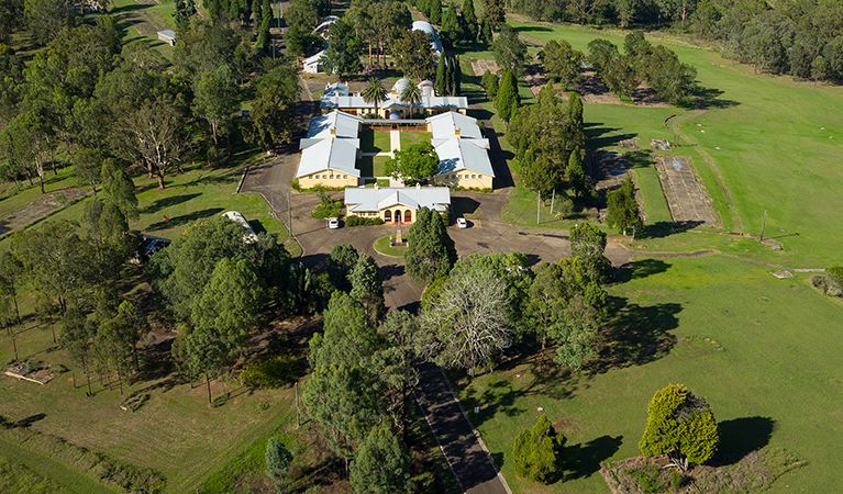 Aerial view of Scheyville camp precinct. Photo credit: Stuart Cohen &copy; Stuart Cohen 