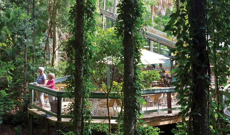 People enjoying the Rainforest Centre in Sea Acres National Park. Photo &copy; Rob Cleary