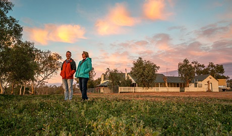 Beautiful sunrise at Mount Wood Homestead. Photo: John Spencer/DPIE