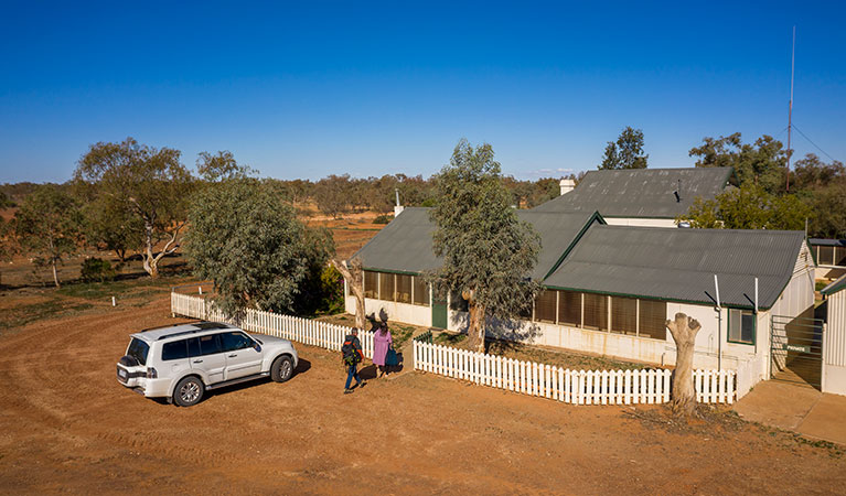 Guests arriving at Mount Wood Homestead. Photo: John Spencer/DPIE