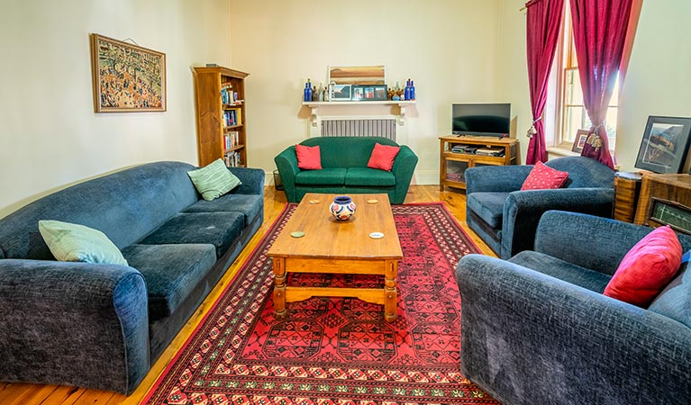 Lounge room at Mount Wood Homestead. Photo: John Spencer/DPIE