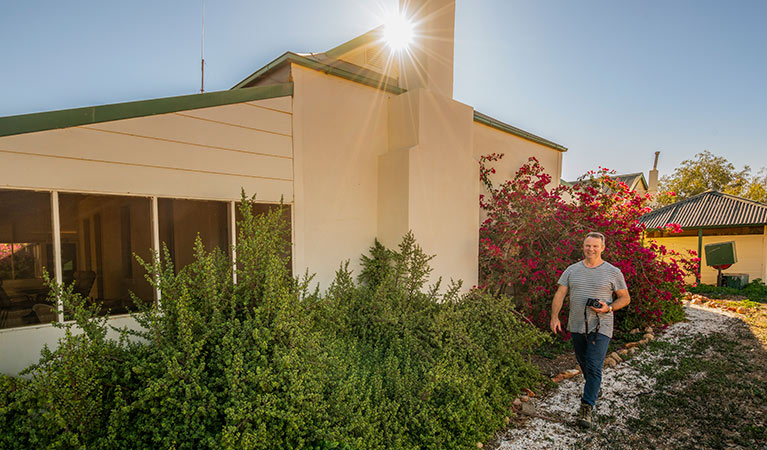 Bougainvillea growing on the side of the house at Mount Wood Homestead. Photo: John Spencer/DPIE. 