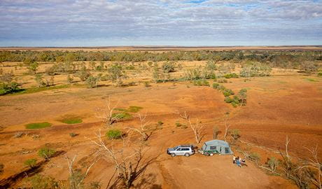 The red dirt of Mount Wood campground in Sturt National Park. Photo: John Spencer/DPIE
