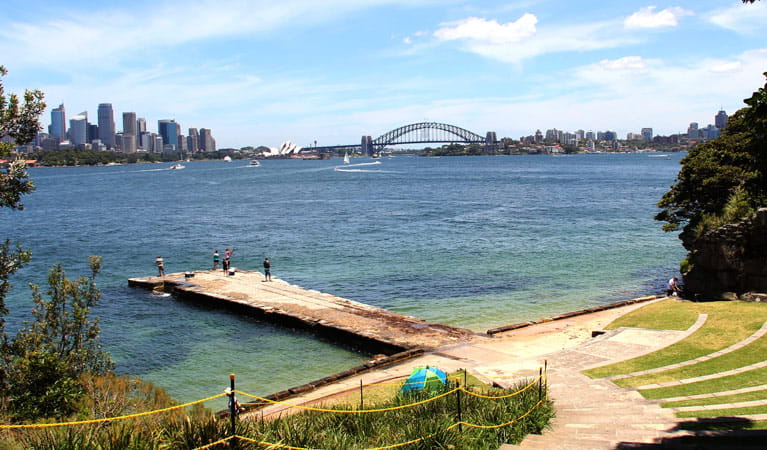 View from Bradleys Head – Booraghee Amphitheatre across Sydney Harbour. Photo credit: John Yurasek &copy; DPIE