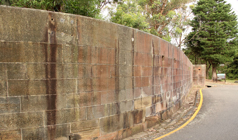 Military relics at Bradleys Head, Sydney Harbour National Park. Photo: John Yurasek &copy; OEH