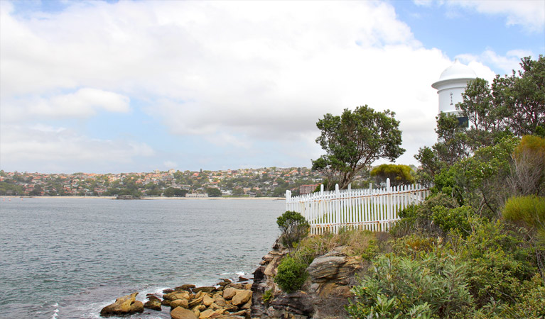 Grotto Point Lighthouse, Sydney Harbour National Park. Photo: John Yurasek/NSW Government