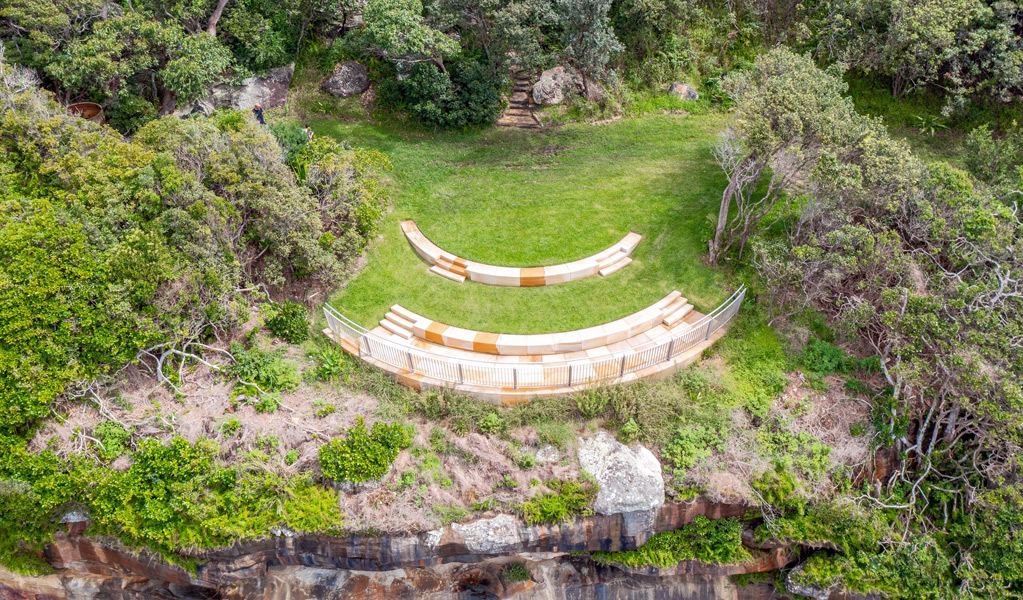 Belvedere lookout at Georges Head, Sydney Harbour National Park, offers great harbour views. Photo: Andrew Elliot, &copy; DCCEEW