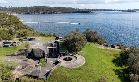 Middle Head – Gubbuh Gubbuh's military fortifications in Middle Head, Sydney Harbour National Park. Photo: Simon Wood &copy; DCCEEW