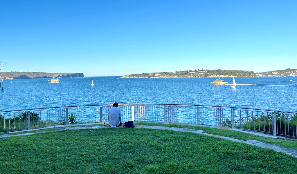 Pack a picnic to make the most of world class views from Belvedere lookout at Georges Head. Credit: Natasha Webb &copy; DCCEEW/Natasha Webb