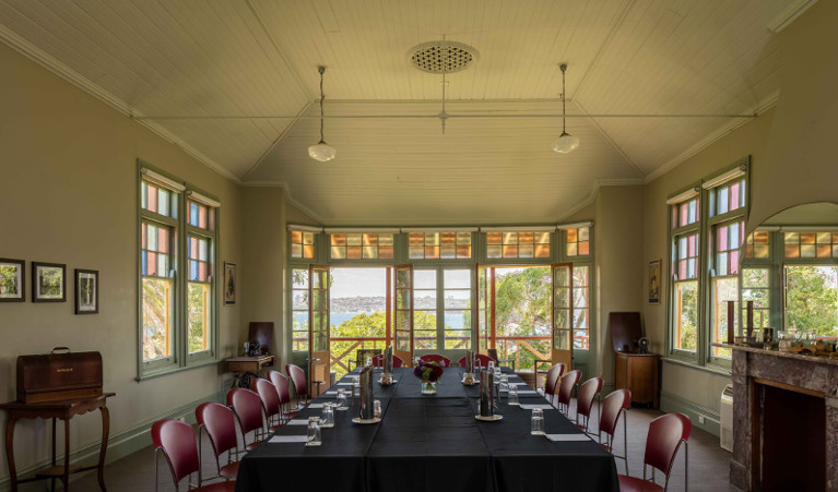 Conference room at Q Station in Sydney Harbour National Park. Photo: Q Station